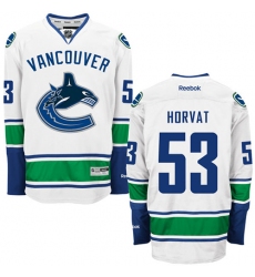 Women's Reebok Vancouver Canucks #53 Bo Horvat Authentic White Away NHL Jersey