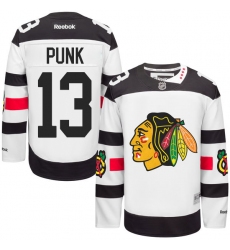 Youth Reebok Chicago Blackhawks #13 CM Punk Premier White 2016 Stadium Series NHL Jersey