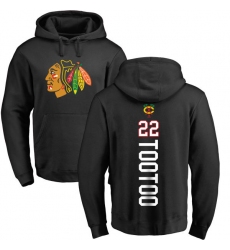NHL Adidas Chicago Blackhawks #22 Jordin Tootoo Black Backer Pullover Hoodie
