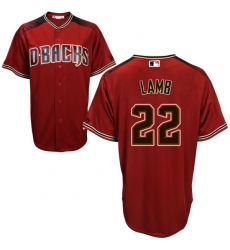 Men's Majestic Arizona Diamondbacks #22 Jake Lamb Replica Red/Brick Alternate Cool Base MLB Jersey