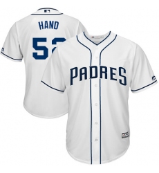 Men's Majestic San Diego Padres #52 Brad Hand Replica White Home Cool Base MLB Jersey