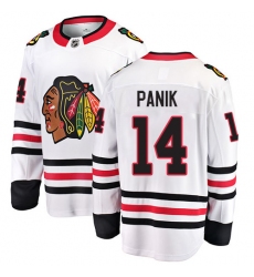 Youth Chicago Blackhawks #14 Richard Panik Fanatics Branded White Away Breakaway NHL Jersey