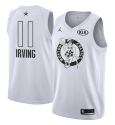 Men's Nike Jordan Boston Celtics #11 Kyrie Irving Swingman White 2018 All-Star Game NBA Jersey