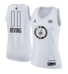 Women's Nike Jordan Boston Celtics #11 Kyrie Irving Swingman White 2018 All-Star Game NBA Jersey