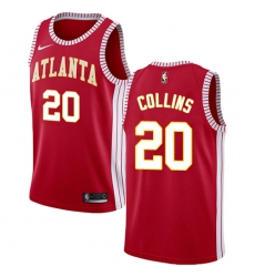 Men's Nike Atlanta Hawks #20 John Collins Authentic Red NBA Jersey Statement Edition