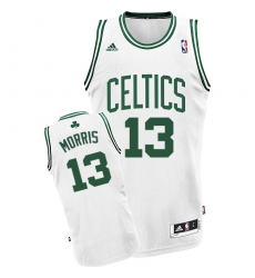 Men's Adidas Boston Celtics #13 Marcus Morris Swingman White Home NBA Jersey