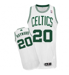 Women's Adidas Boston Celtics #20 Gordon Hayward Authentic White Home NBA Jersey