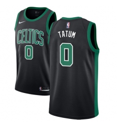 Men's Adidas Boston Celtics #0 Jayson Tatum Swingman Black NBA Jersey - Statement Edition