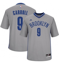 Men's Adidas Brooklyn Nets #9 DeMarre Carroll Swingman Gray Alternate NBA Jersey