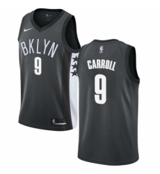 Youth Nike Brooklyn Nets #9 DeMarre Carroll Authentic Gray NBA Jersey Statement Edition