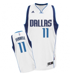 Men's Adidas Dallas Mavericks #11 Yogi Ferrell Swingman White Home NBA Jersey