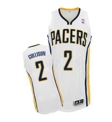 Women's Adidas Indiana Pacers #2 Darren Collison Authentic White Home NBA Jersey