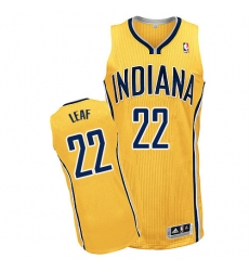 Youth Adidas Indiana Pacers #22 T. J. Leaf Authentic Gold Alternate NBA Jersey