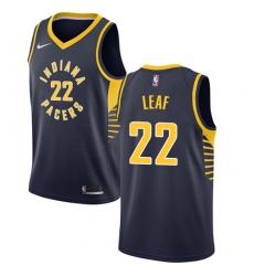 Youth Nike Indiana Pacers #22 T. J. Leaf Swingman Navy Blue Road NBA Jersey - Icon Edition