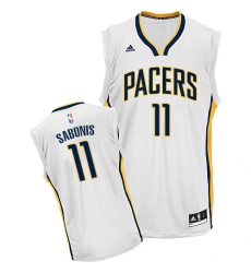 Youth Adidas Indiana Pacers #11 Domantas Sabonis Swingman White Home NBA Jersey