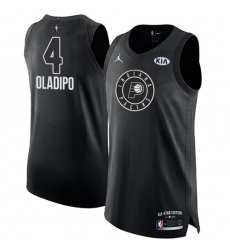 Men's Nike Jordan Indiana Pacers #4 Victor Oladipo Authentic Black 2018 All-Star Game NBA Jersey