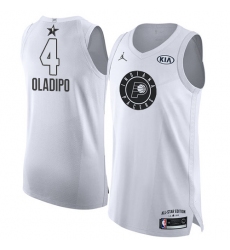 Men's Nike Jordan Indiana Pacers #4 Victor Oladipo Authentic White 2018 All-Star Game NBA Jersey