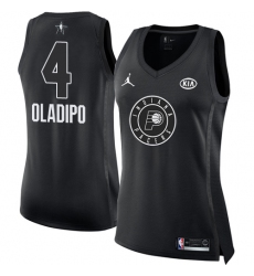 Women's Nike Jordan Indiana Pacers #4 Victor Oladipo Swingman Black 2018 All-Star Game NBA Jersey