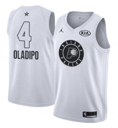 Youth Nike Jordan Indiana Pacers #4 Victor Oladipo Swingman White 2018 All-Star Game NBA Jersey