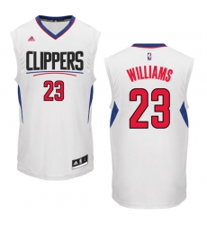 Men's Adidas Los Angeles Clippers #23 Louis Williams Authentic White Home NBA Jersey