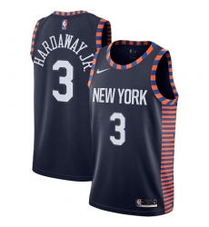 Women's Nike New York Knicks #3 Tim Hardaway Jr. Swingman Navy Blue NBA Jersey - 2018 19 City Edition