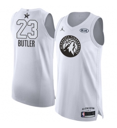 Men's Nike Jordan Minnesota Timberwolves #23 Jimmy Butler Authentic White 2018 All-Star Game NBA Jersey