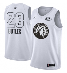 Men's Nike Jordan Minnesota Timberwolves #23 Jimmy Butler Swingman White 2018 All-Star Game NBA Jersey