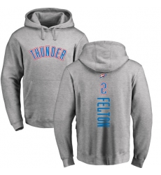 NBA Nike Oklahoma City Thunder #2 Raymond Felton Ash Backer Pullover Hoodie