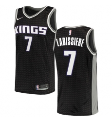 Men's Nike Sacramento Kings #7 Skal Labissiere Authentic Black NBA Jersey Statement Edition