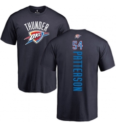 NBA Nike Oklahoma City Thunder #54 Patrick Patterson Navy Blue Backer T-Shirt