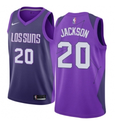 Men's Nike Phoenix Suns #20 Josh Jackson Swingman Purple NBA Jersey - City Edition