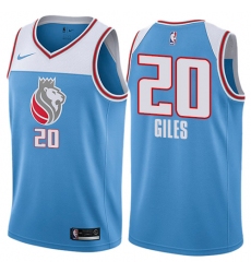 Men's Nike Sacramento Kings #20 Harry Giles Authentic Blue NBA Jersey - City Edition