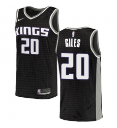 Men's Nike Sacramento Kings #20 Harry Giles Swingman Black NBA Jersey Statement Edition