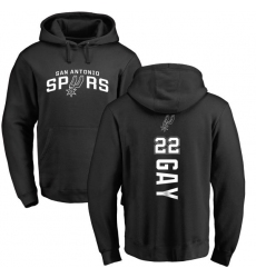 NBA Nike San Antonio Spurs #22 Rudy Gay Black Backer Pullover Hoodie