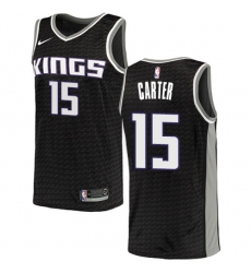 Men's Nike Sacramento Kings #15 Vince Carter Authentic Black NBA Jersey Statement Edition