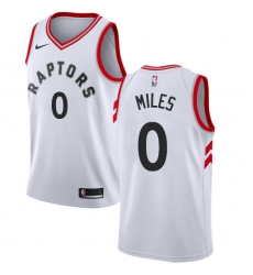 Men's Nike Toronto Raptors #0 C.J. Miles Swingman White NBA Jersey - Association Edition