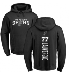 NBA Nike San Antonio Spurs #77 Joffrey Lauvergne Black Backer Pullover Hoodie
