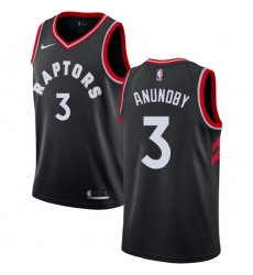 Women's Nike Toronto Raptors #3 OG Anunoby Swingman Black Alternate NBA Jersey Statement Edition