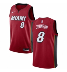Youth Nike Miami Heat #8 Tyler Johnson Authentic Red NBA Jersey Statement Edition