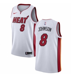 Youth Nike Miami Heat #8 Tyler Johnson Swingman NBA Jersey - Association Edition
