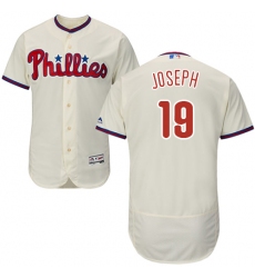 Men's Majestic Philadelphia Phillies #19 Tommy Joseph Cream Flexbase Authentic Collection MLB Jersey