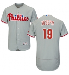 Men's Majestic Philadelphia Phillies #19 Tommy Joseph Grey Flexbase Authentic Collection MLB Jersey