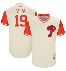 Men's Majestic Philadelphia Phillies #19 Tommy Joseph 