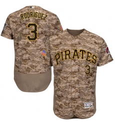 Men's Majestic Pittsburgh Pirates #3 Sean Rodriguez Camo Flexbase Authentic Collection MLB Jersey