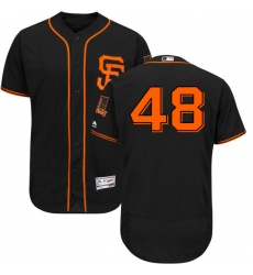 Men's Majestic San Francisco Giants #48 Pablo Sandoval Black Flexbase Authentic Collection MLB Jersey