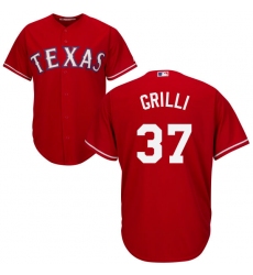 Youth Majestic Texas Rangers #37 Jason Grilli Replica Red Alternate Cool Base MLB Jersey