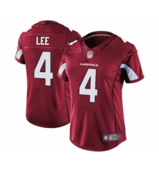 Women's Arizona Cardinals #4 Andy Lee Red Team Color Vapor Untouchable Limited Player Football Jersey