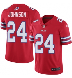 Youth Nike Buffalo Bills #24 Leonard Johnson Limited Red Rush Vapor Untouchable NFL Jersey