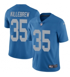 Men's Nike Detroit Lions #35 Miles Killebrew Blue Alternate Vapor Untouchable Limited Player NFL Jersey
