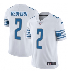 Youth Nike Detroit Lions #2 Kasey Redfern White Vapor Untouchable Limited Player NFL Jersey
